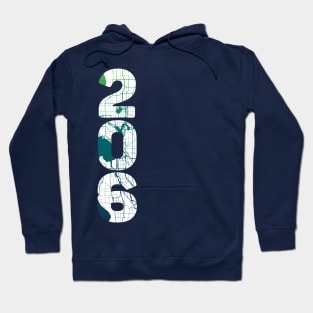 Seattle WA City Map and 206 Area Code Hoodie